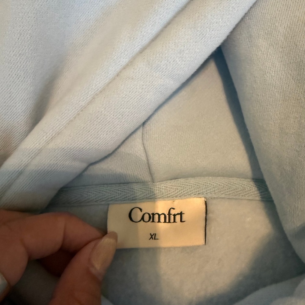 Comfrt Collection Pastel Edit Hoodie and Joggers Set Baby Blue Loungewear XL - Picture 10 of 14